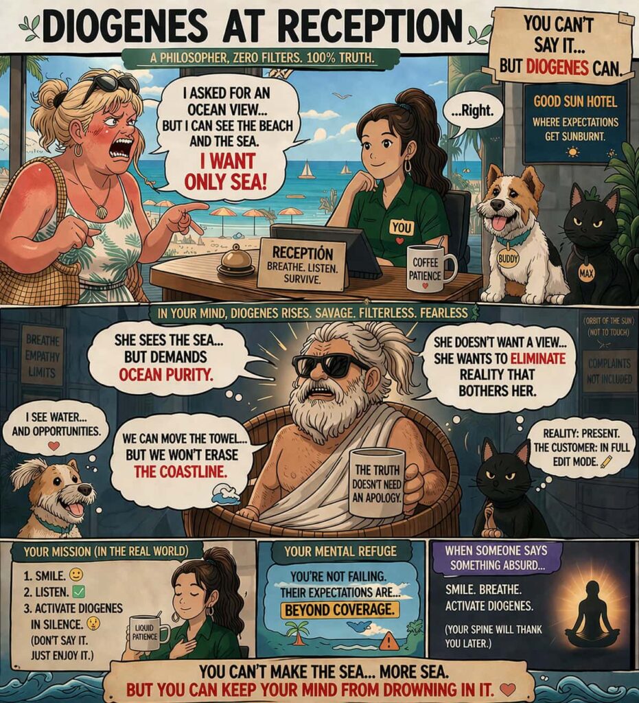 Diogenes At Reception